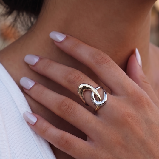 Anillo Lumière Plata Ajustable