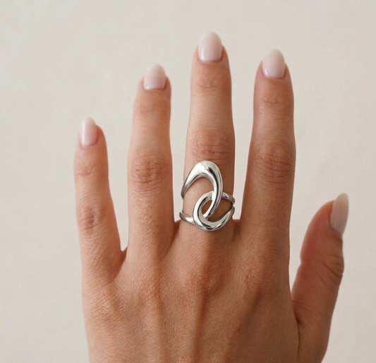 Anillo Lumière Plata Ajustable